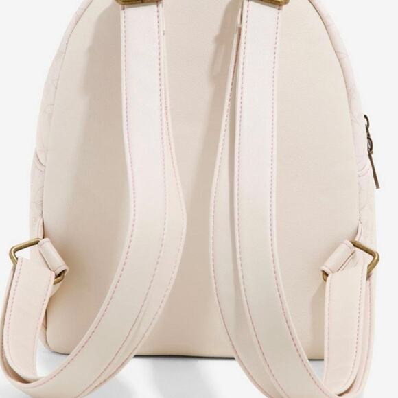 Loungefly Disney Robin Hood & Maid Marian Floral Mini Backpack white pink main image 10